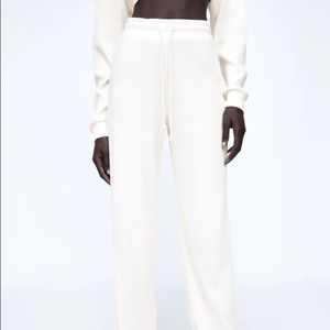 Zara Cream Wide Leg Pants